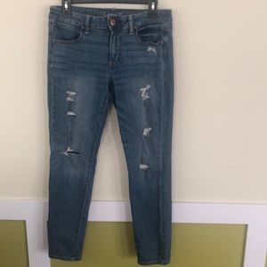 Distressed jegging jeans from American Eagle